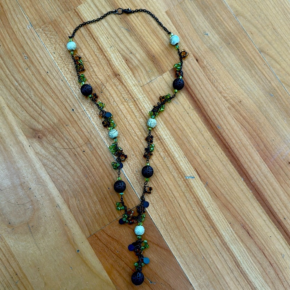 Vintage pendant beaded necklace from Turkiye